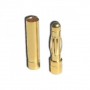 Contact mâle + femelle 3.5 mm plaqué OR 18 carat