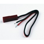Cordon accu femelle JST/Bec 17cm - câble 0.30mm² 