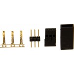 Connecteur femelle plaqué OR JR 10 pcs