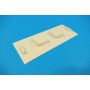 Cache servo plat ABS blanc Taille S