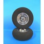 Roue mousse dure jante alu 130 mm