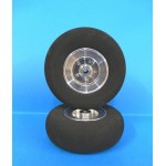 Roue mousse dure jante alu 130 mm