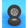 Roue mousse dure jante alu 130 mm