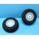 Paire de roue en mousse dense 