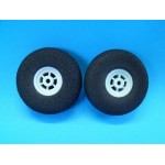 Paire de roue en mousse légère  40 mm